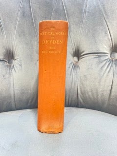Item #0105 The Poetical Works of John Dryden, with Life, Notes & etc. John Dryden