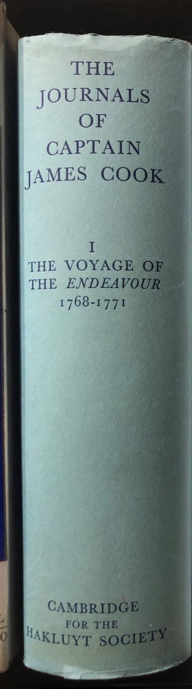 Item #10758 The Journals of Captain James Cook on His Voyages of Discovery Vol. 1, The Voyage of the Endeavour 1768-1771. J. C. BEAGLEHOLE.