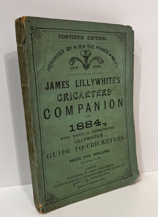 Item #11146 James Lillywhite's Cricketers' Companion 1884. James LILLYWHITE