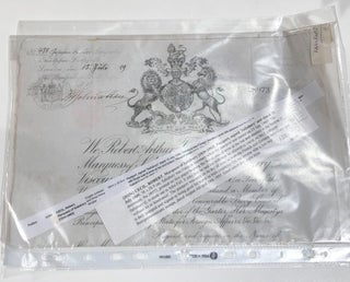 Item #11633 Signed passport. Robert CECIL, Marquess of Salisbury