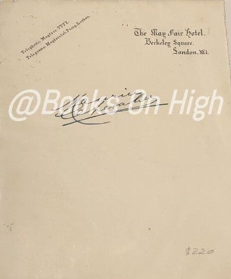 Item #11634 Maurice Chevalier autograph. Maurice CHEVALIER.