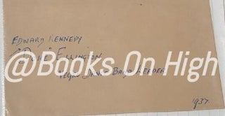 Item #11642 Signed album leaf. Edward Kennedy "Duke" ELLINGTON