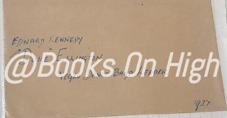 Item #11642 Signed album leaf. Edward Kennedy "Duke" ELLINGTON.
