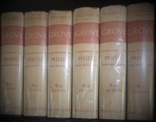 Item #12037 Grove's Dictionary of Music and Musicians (complete in 6 vols). H. C. COLLES