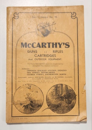 Item #12764 McCarthy's Gun Catalogue No. 98. McCARTHY'S