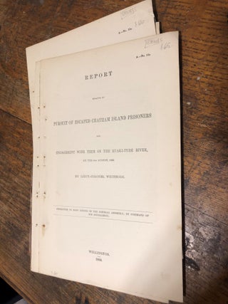 Item #12810 chatham Islands. Report Relative to Pursuit of Escaped Chatham Island Prisoners and...