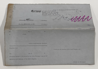 Item #12869 Memorandum of Mortgage - William Wetherall