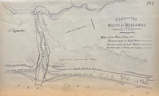 Item #13078 Plan of The Mouth of Ngakawau River - Line Map