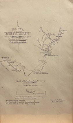 Item #13117 Plan of the Thames Water Supply, 100 Feet Level, Proposed By N.P. Carver - line Map