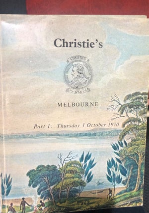 Item #13677 Catalogue of Australiana 2 Volumes. MELBOURNE CHRISTIES