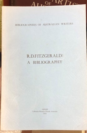 Item #13716 Bibliography of R.D. Fitzgerald