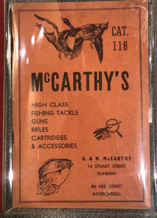 Item #14363 McCarthy's High Class Fishing Tackle Guns Rifles Cartridges & Accessories. Cat 118....