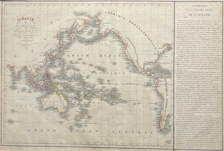 Item #14865 Oceanie Ou Australasie et Polynesie Map. A. H. DUFOUR.