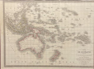 Item #14870 Carte De L'Oceanie Contenant L'Australie, La Polynesie et Les Iles Asiatiques Map....