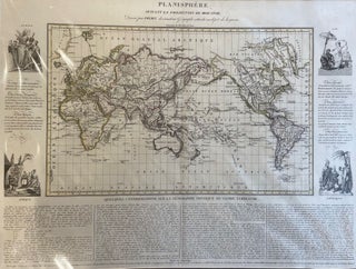 Item #14871 Planisphere Suivant La Projection De Mercator, Quelques Considerations Sur la...