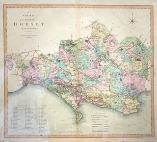 Item #14890 A New Map of the County of Dorset Divided Into Hundreds. C. SMITH