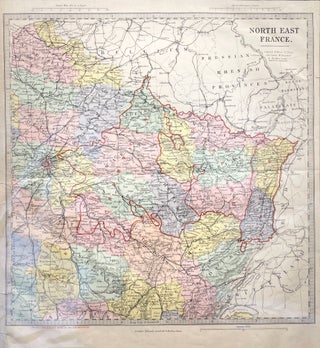 Item #14895 North East France Map. Edward STANFORD