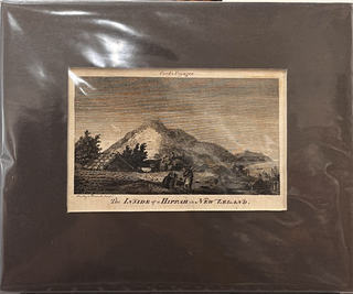 Item #14945 Cook's Voyages: The Inside of a Hippah in New Zeland Engraving. B. T POUNCY, John Webber