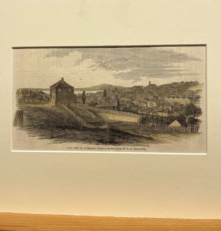 Item #14995 East View of Auckland, from a Photograph By W H Sutcliffe Engraving