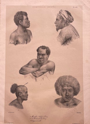 Item #15012 Nouvelle Guinee (New Guinea Natives) Lithograph. Louis Auguste DE SAINSON