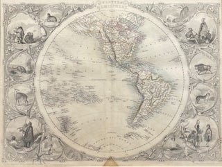 Item #15091 Western Hemisphere Map. J. RAPKIN, J Rogers, engr