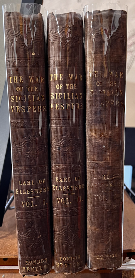 Item #15336 History of the War of the Sicilian Vespers. Michele AMARI.