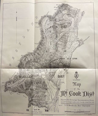Item #17090 Map of the Mt Cook Dist. Shewing the Hermitage Accommodation House, Mountain Ranges,...