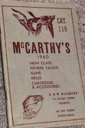 Item #17234 McCarthy's High Class Fishing Tackle Guns Rifles Cartridges & Accessories. Cat 119....