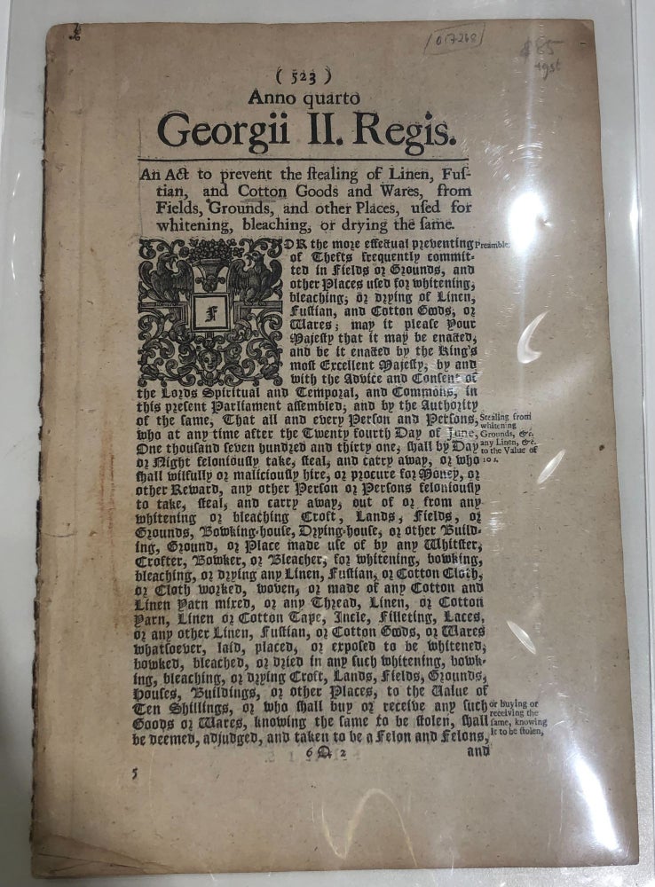 Item #17268 Acts of Parliament in the reign of George II.
