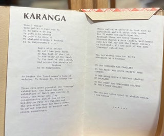 Karanga Karanga. An Exhibition of Contemporary Creations by Maori Women