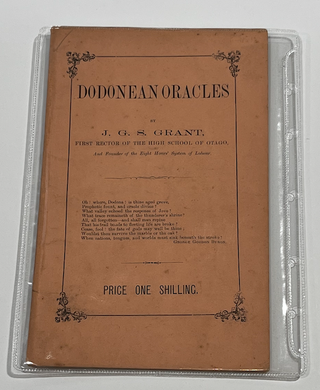 Item #17373 Dodonean Oracles. J. G. S. Grant