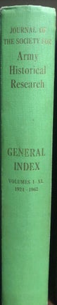 Item #17535 The Journal of the Society of Army Historical Research. Army History