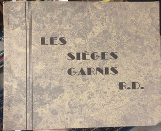 Item #17678 Furniture catalogue. Les Sieges Garnis R. D