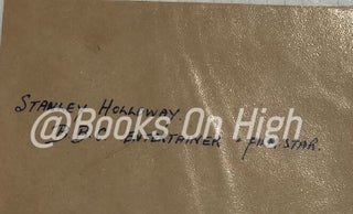 Item #17950 Album leaf autograph. Stanley Holloway
