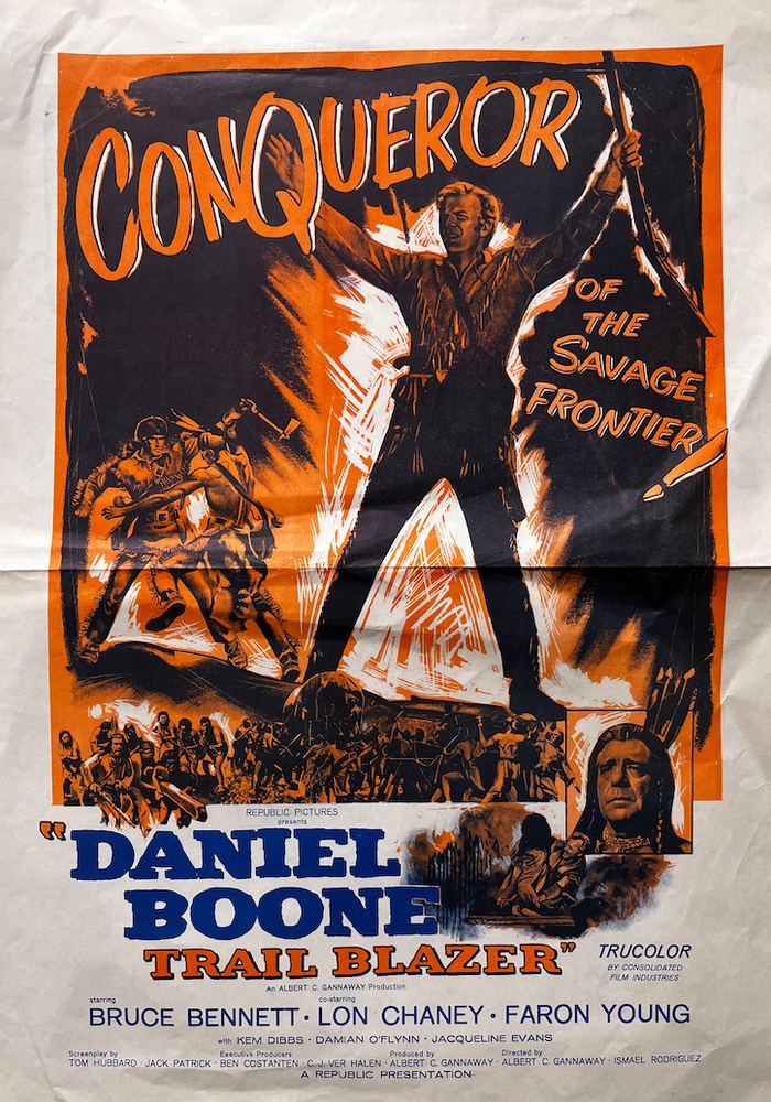Item #17962 Conqueror of the Savage Frontier "Daniel Boone Trail Blazer" Movie poster.