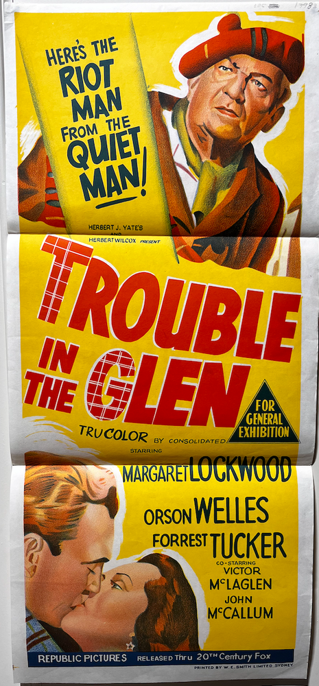 Item #17983 Trouble in the Glen. Movie poster.