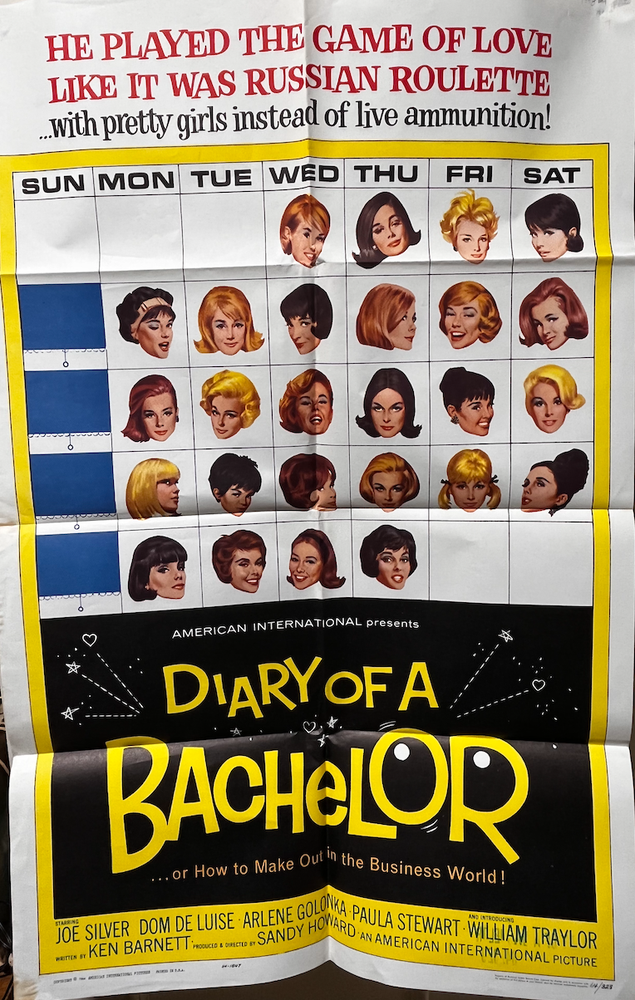 Item #17984 Diary of a Bachelor or How to Make Out in the Business World. Movie poster.