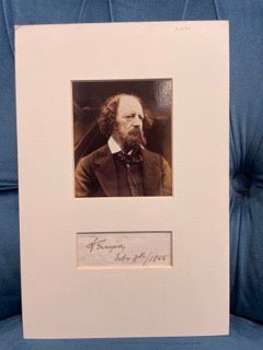 Item #17999 Signature. Alfred Tennyson, Lord