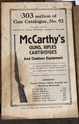 Item #18031 McCarthy's Guns, Rifles, Cartridges and Outdoor Equipment. McCarthy's