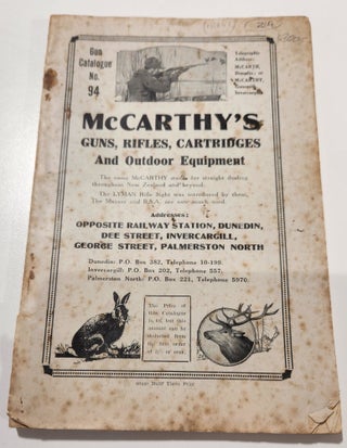 Item #18041 Guns. Rifles, Cartridges and Outdoor Equipment Cat No. 94. A, W McCarthy