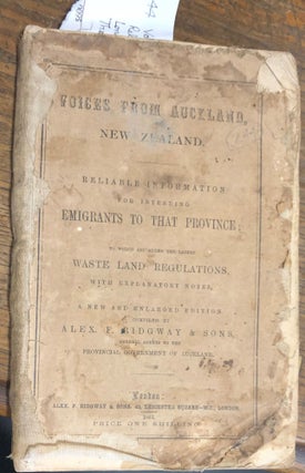 Item #18072 Voices of Auckland, New Zealand. Reliable information for intending emigrants to that...