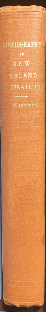 Item #18097 Bibliography of New Zealand Literature. T. M. Hocken.