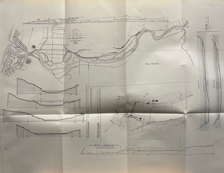 Item #18126 Plan illustrative of reports on lines of railway, Grey River, coal mine, and the author Hector and Blackett