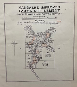 Item #18140 Plan of Mangaere improved farms settlement. T. M. Grant