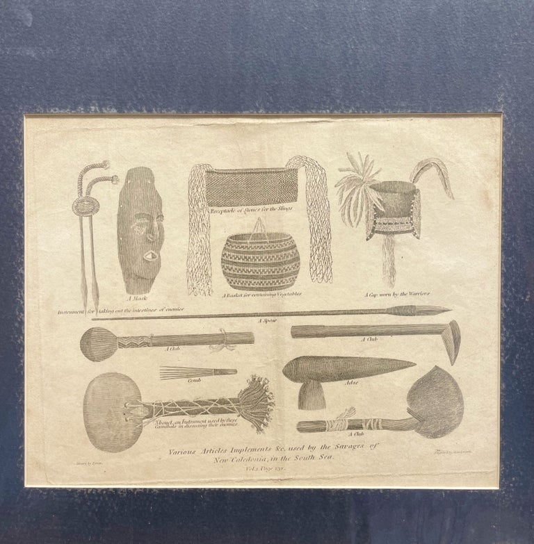 Item #18231 Various articles, implements & used by the natives of New Caledonia of the South Sea. after Hawksworth.