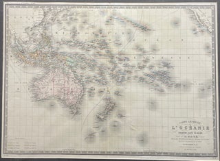 Item #18241 Carte Generale L'Oceanie cincquieme partie du monde. Lavasseur