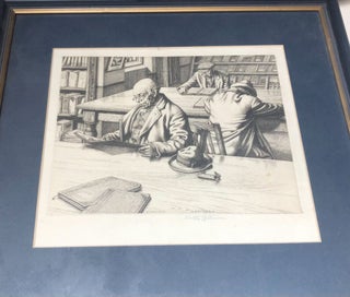 Item #18272 Stanley Anderson engraving. Stanley Anderson