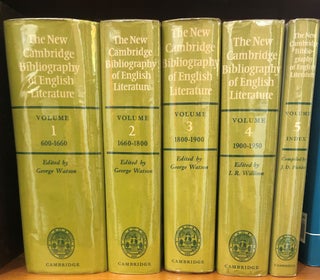 Item #18390 The New Cambridge Bibliography of English Literature
