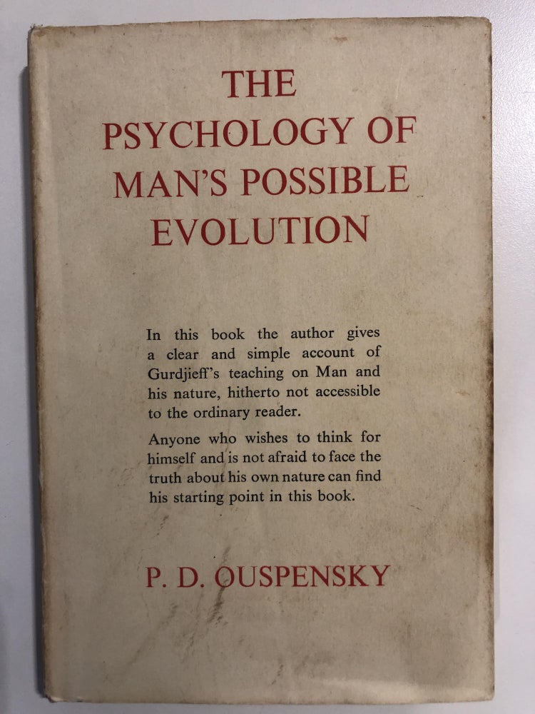 Item #20182 The psychology of mans possible evolution. P D. Ouspensky.