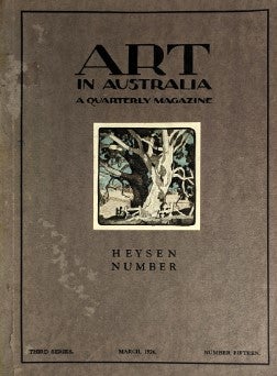 Item #2024 ART in Australia, Third Series, No. 15, March 1926. Sydney Ure SMITH, Leon GELLERT